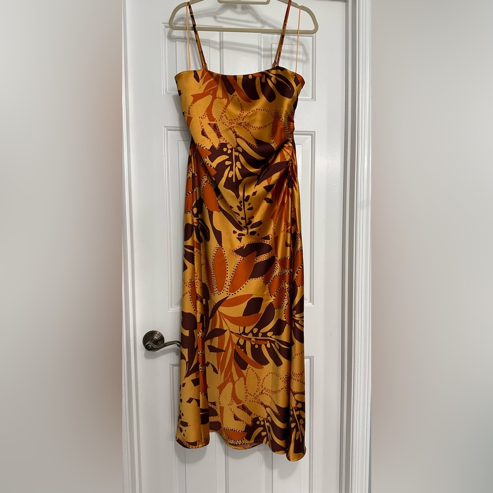 House of Harlow print satin dress